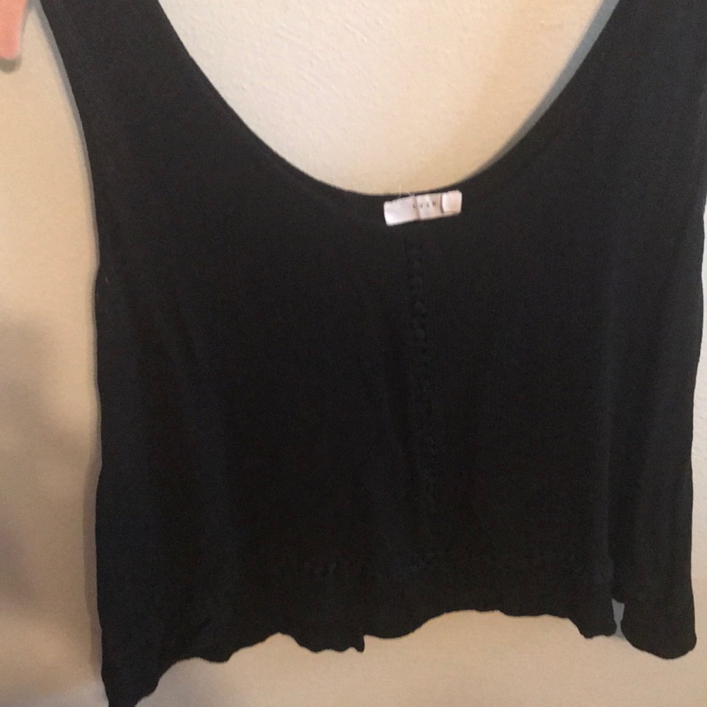 Black flowy midi top